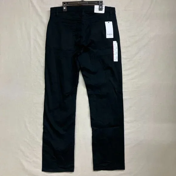 NWT Goodfellow & Co Men's Black Fly Button & Zipper Straight Fit 5-Pocket Pants - Picture 13 of 16